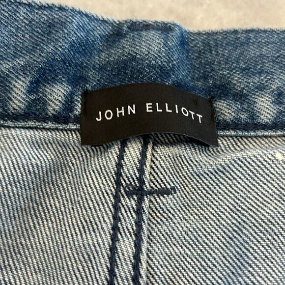 John Elliott Distressed Paint Splatter Jeans - Picture 3 of 5